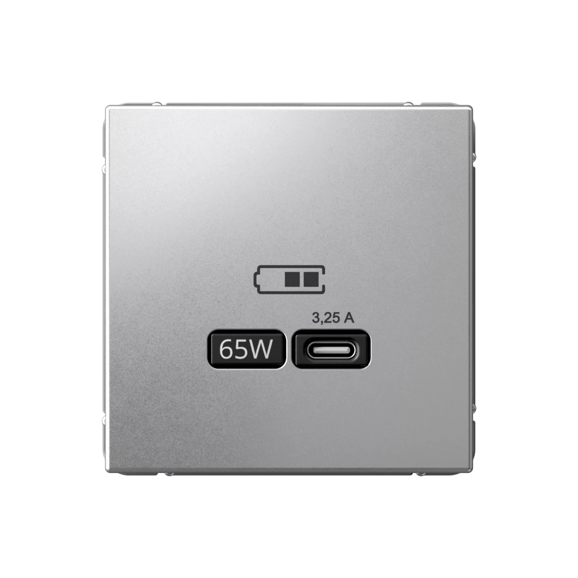 артикул GAL000327 название Розетка USB 1-ая Тип С 3200 мA 5V (для подзарядки), Schneider Electric, Серия Art Gallery, Алюминий