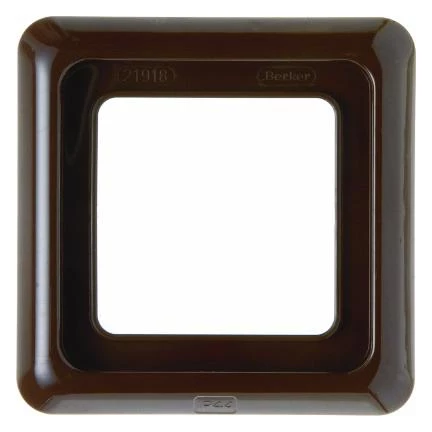 артикул 132801 название Berker Рамка с уплотнением цвет: коричневый, с блеском Влагозащищенный скрытый монтаж IP44