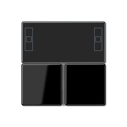 артикул A4093TSASW название JUNG KNX Набор накладок для комнатного регулятора, черная