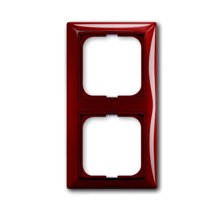артикул 2CKA001725A1517 название Рамка 2-ая (двойная), ABB, Серия Basic 55, Foyer (красный)