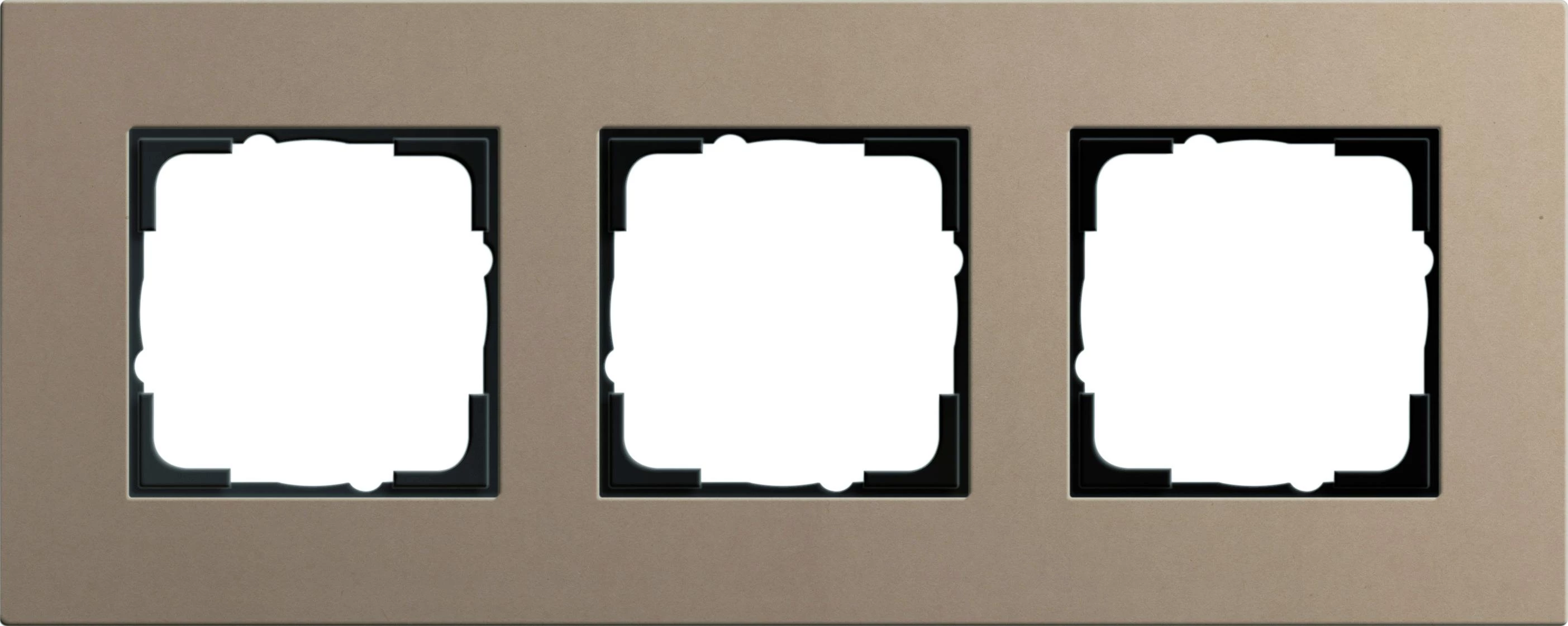 артикул 0213221 название Рамка 3-ая (тройная), Gira, Серия Esprit, Светло-коричневый