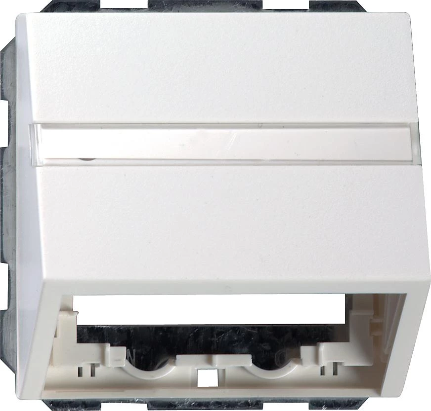 артикул 087027 название накладка с опоpной пластиной для коммуникационной, Gira, Серия System 55, Белый