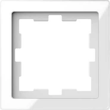 артикул MTN4010-6520 название Рамка 1-ая (одинарная), Merten, Серия D-Life, Стекло Белый кристалл