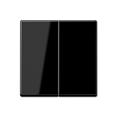 артикул A595SW-509U название Выключатель 2-клавишный проходной (с двух мест), Jung, Серия A500, Черный