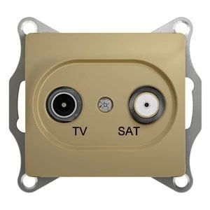 артикул GSL000497 название Розетка телевизионная единственная ТV-SAT, Schneider Electric, Серия Glossa, Титан
