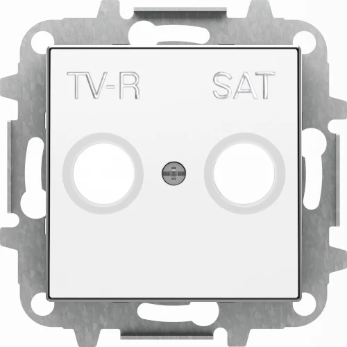 артикул 8550.1 BL-8151.7 название Розетка телевизионная оконечная ТV-FМ-SАТ, ABB, Серия Sky, Белый