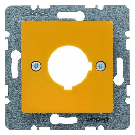 артикул 143207 название Berker Центральная плата для сигнальных и контрольных устройств; Ш 22,5 мм цвет: жёлтый, блестящий С