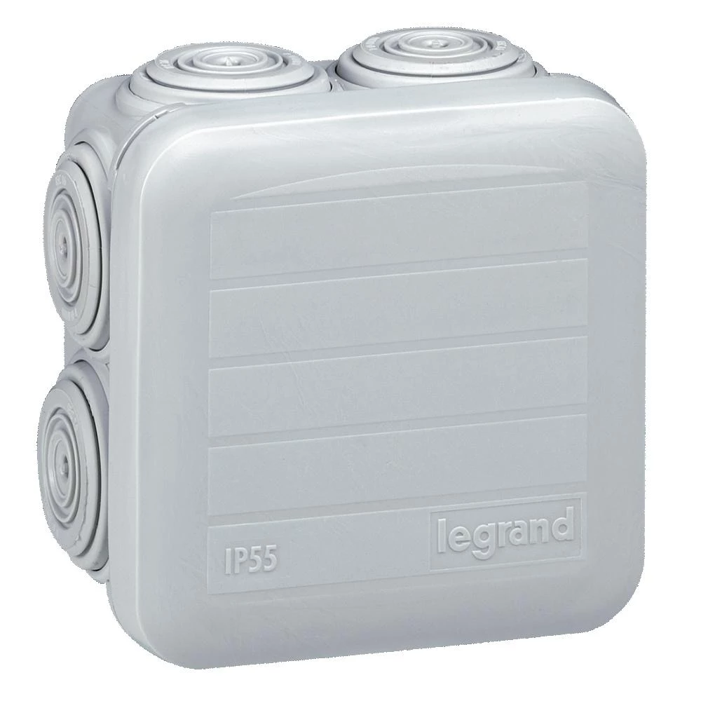 артикул 092005 название Legrand Plexo Распределительная Коробка 65х65х40 IP55 Серый