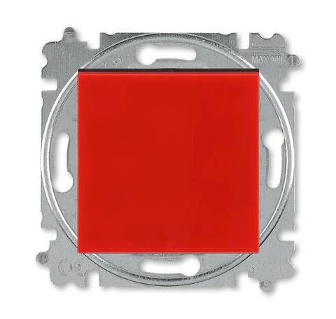 артикул 2CHH599145A6065 название Выключатель 1-клавишный; кнопочный, ABB, Серия Levit, Красный/Дымчатый черный
