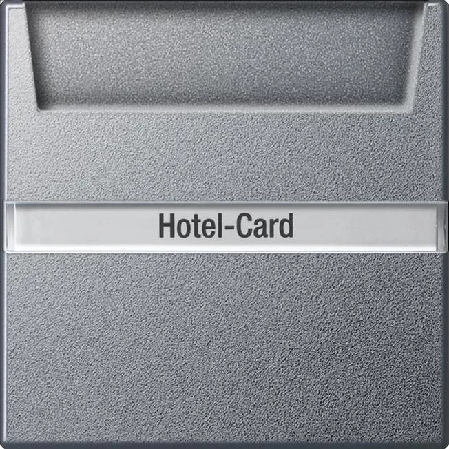 артикул 014026 название Выключатель карточный для гостиниц, Gira, Серия System 55, Алюминий