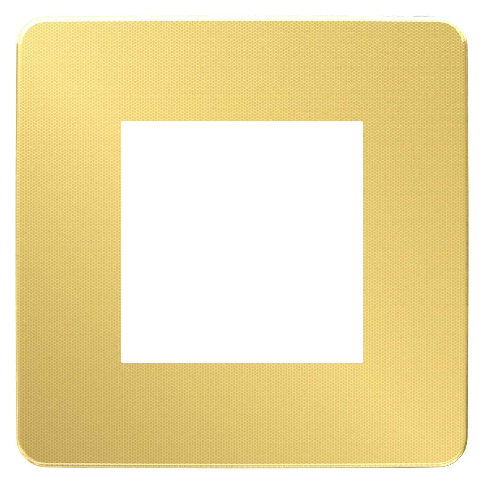 артикул NU280260 название Рамка 1-ая (одинарная), Schneider Electric, Серия Unica Studio, Золото/Бежевый