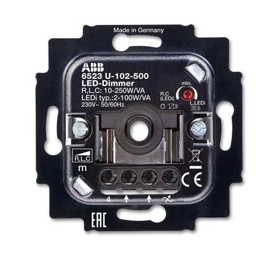 артикул 2CKA006512A0335 название ABB BJE Мех Светорегулятор поворотный нажимной светодиодный