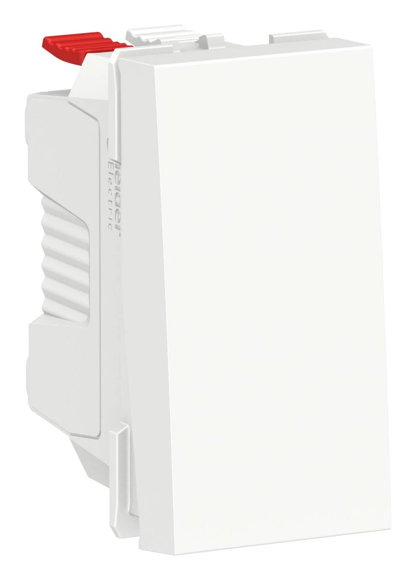 артикул NU310118 название SE Unica Modular Белый Выключатель 1-клавишный, сх. 1, 10 AX, 250В, 1 модуль