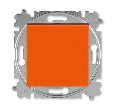 артикул 2CHH599145A6066 название Выключатель 1-клавишный; кнопочный, ABB, Серия Levit, Оранжевый/Дымчатый черный