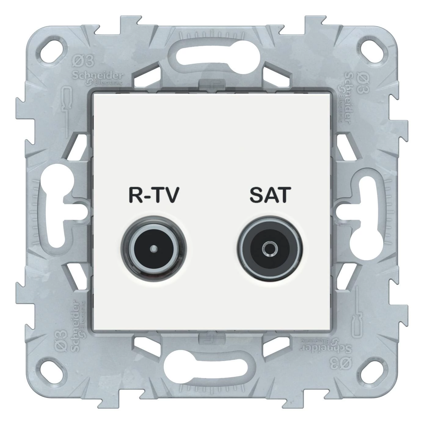 артикул NU545418 название Розетка телевизионная единственная ТV-SAT, Schneider Electric, Серия Unica New, Белый
