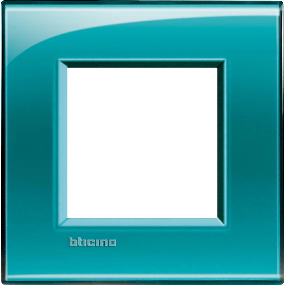 артикул LNA4802VD название Рамка 1-ая (одинарная) прямоугольная, Bticino, Серия LivingLight, Зеленый