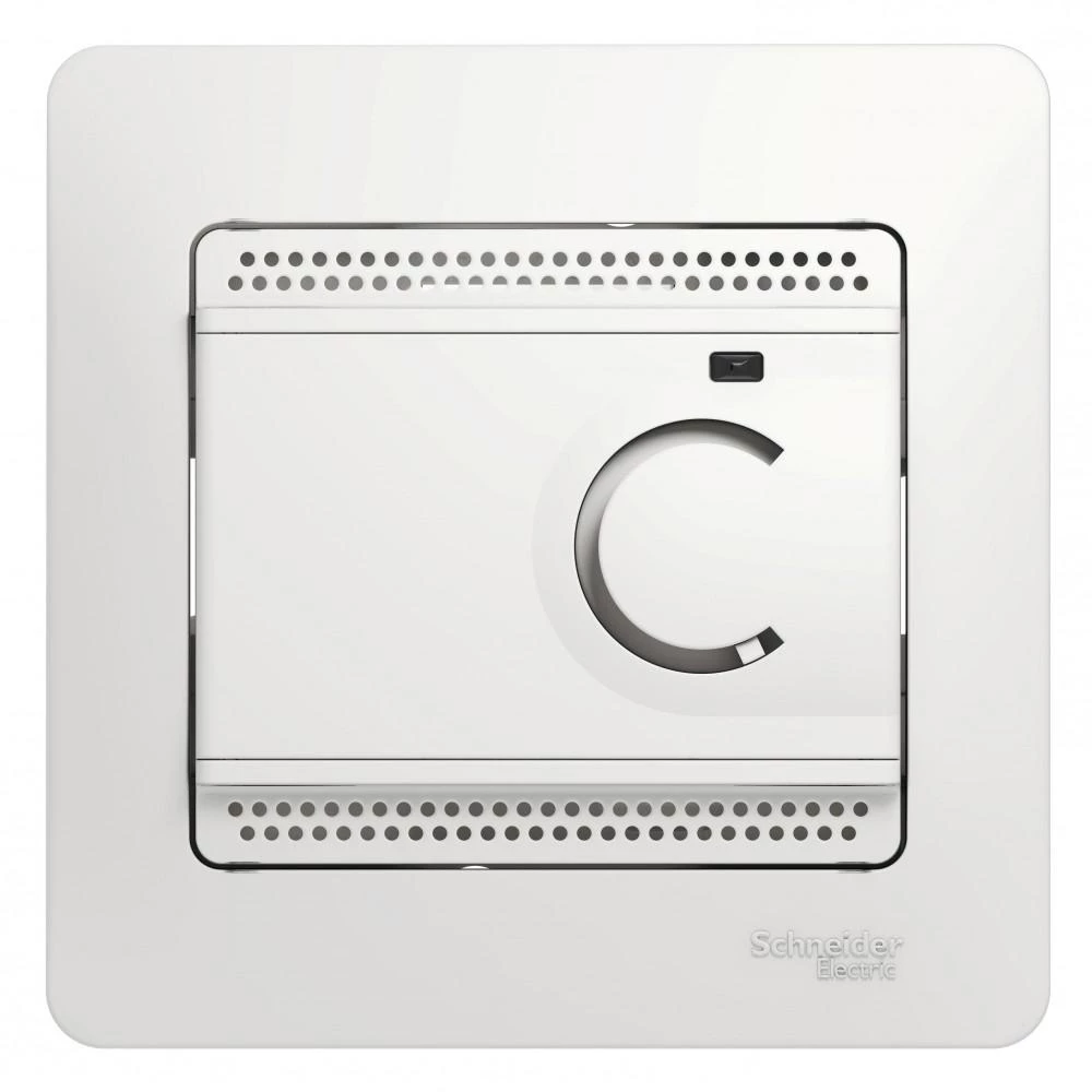 артикул GSL000135 название Терморегулятор для теплого пола, Schneider Electric, Серия Glossa, Белый