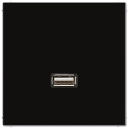артикул MALS1122SW название Розетка USB 1-ая (разъем), Jung, Серия LS990, Черный
