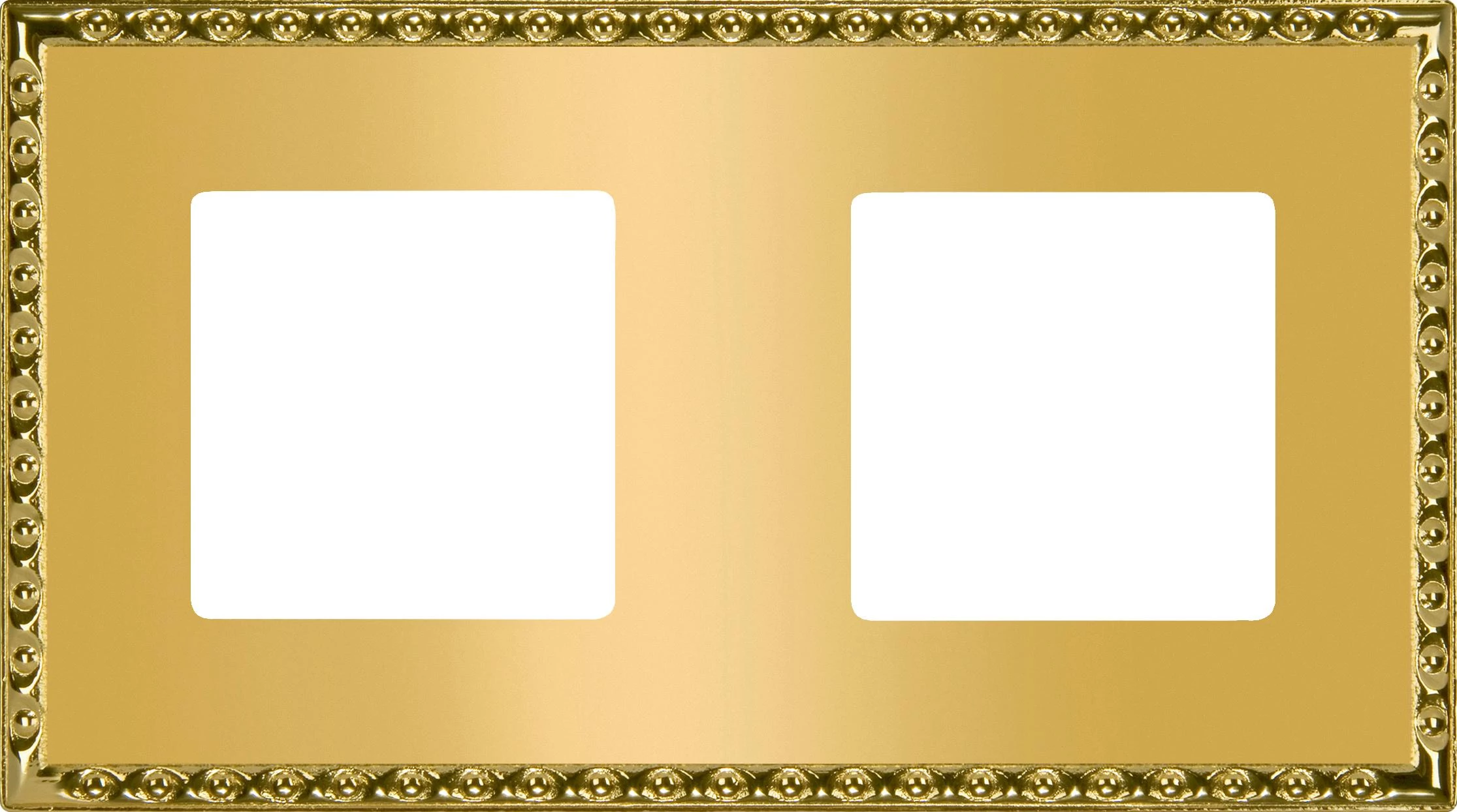 артикул FD01212OR название Рамка 2-ая (двойная), Fede, Серия Toledo, Красное золото