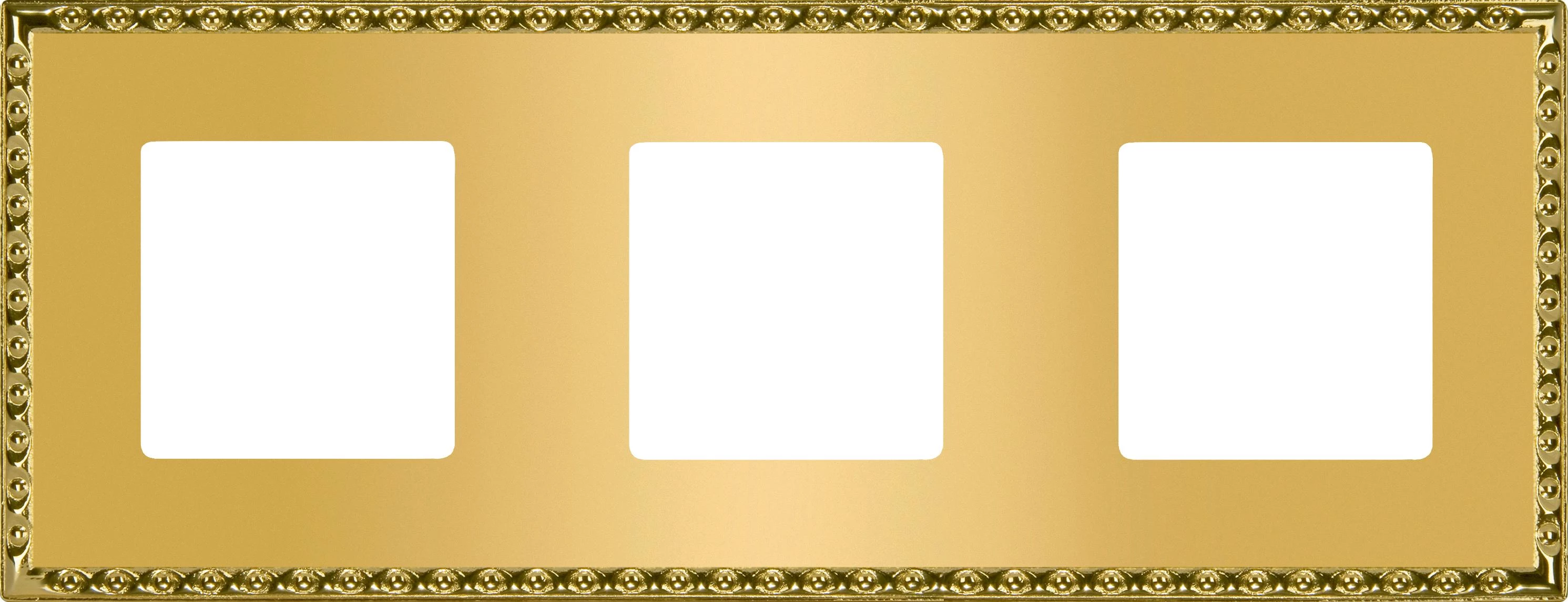 артикул FD01213OR название Рамка 3-ая (тройная), Fede, Серия Toledo, Красное золото